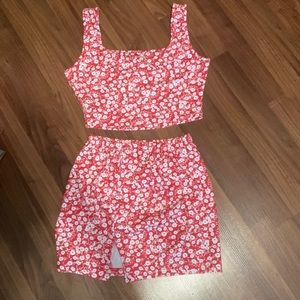 Matching skirt set